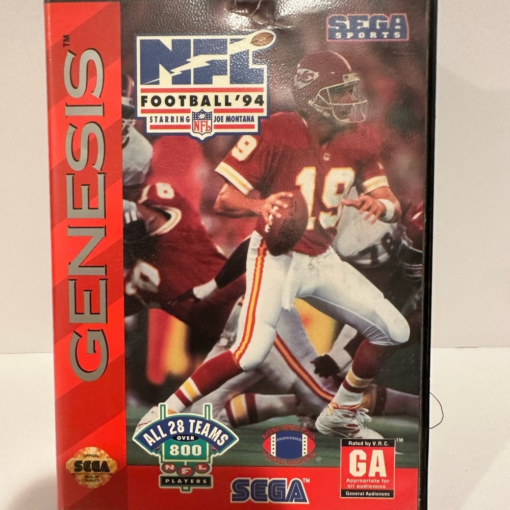 NFL Football '94 Game - Red and Black